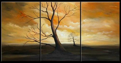 Dafen Oil Painting on canvas tree -set105